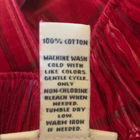 St. John's Bay NWT Womens Long Flared Skirt Red Plaid Cotton Women's - Picture 11 of 11